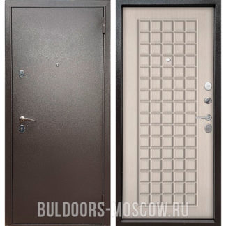 Входная дверь Бульдорс FAMILY ECO М/Р Букле шоколад/Ларче Бьянко Е-112