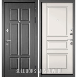 Железная входная дверь Бульдорс Масс-90 Бетон темный 9S-109/Белый софт 9SD-2