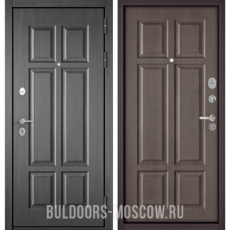 Заказать металлическую дверь Бульдорс Mass-90 Бетон темный 9S-109/Дуб шале серебро 9S-109