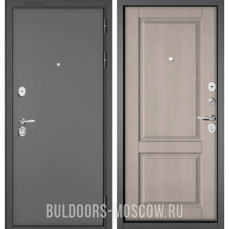 Входная дверь Бульдорс Mass-90 Букле антрацит/Дуб шале белый 9SD-1