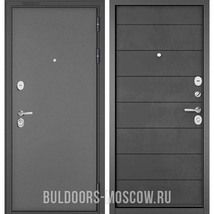 Стальная дверь Бульдорс Стандарт-90 Букле графит/Бетон темный 9S-135 Стальная дверь Бульдорс Стандарт-90 Букле графит/Бетон темный 9S-135
