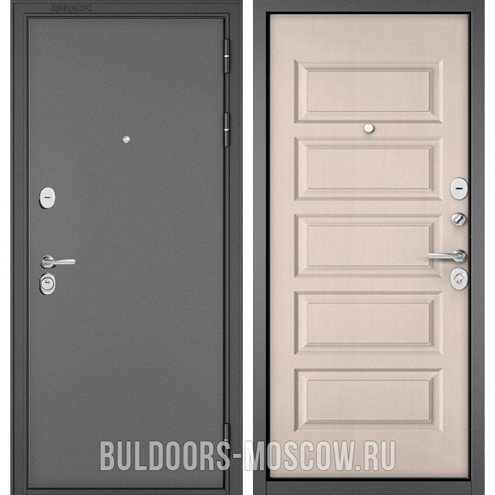 Входная металлическая дверь Бульдорс STANDART-90 Букле графит/Дуб светлый матовый 9S-108 Входная металлическая дверь Бульдорс STANDART-90 Букле графит/Дуб светлый матовый 9S-108
