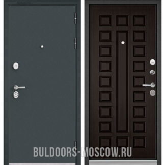 Стальная входная дверь Бульдорс Стандарт-90 Черный шелк/Венге 9S-110