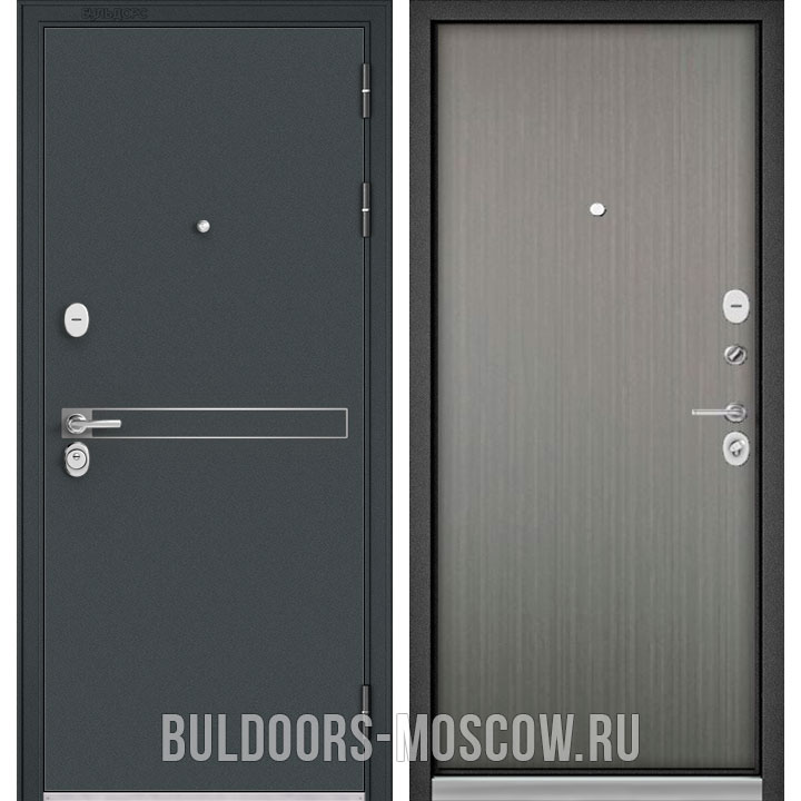 Стальная дверь Бульдорс Стандарт-90 Черный шелк D-4/Орех пепельный 9S-100 Стальная дверь Бульдорс Стандарт-90 Черный шелк D-4/Орех пепельный 9S-100
