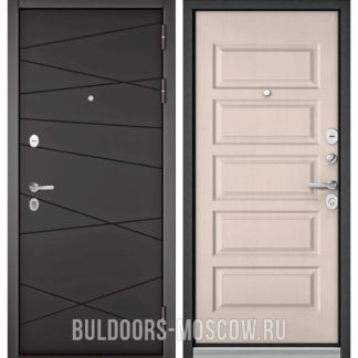 Входная дверь Бульдорс Траст Стандарт-90 Графит софт 9S-130/Дуб светлый матовый 9S-108