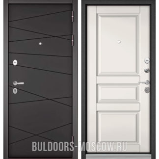 Железная дверь Бульдорс Trust Стандарт-90 Графит софт 9S-130/Белый софт 9SD-2