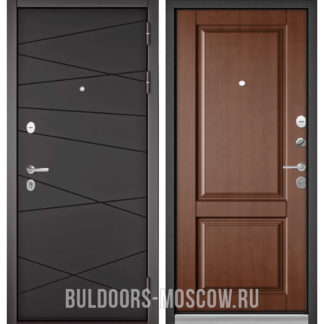 Входная стальная дверь Бульдорс Trust Стандарт-90 Графит софт 9S-130/Карамель 9SD-1