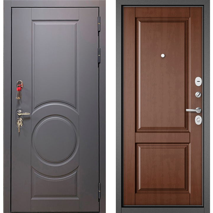 Железная дверь Бульдорс Trust Стандарт-90 Графит софт 9S-6/Карамель 9SD-1 Железная дверь Бульдорс Trust Стандарт-90 Графит софт 9S-6/Карамель 9SD-1