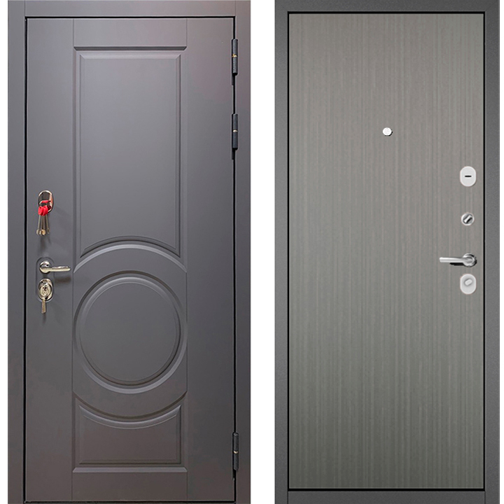 Железная дверь Бульдорс Trust Standart-90 Графит софт 9S-6/Орех пепельный 9S-100 Железная дверь Бульдорс Trust Standart-90 Графит софт 9S-6/Орех пепельный 9S-100