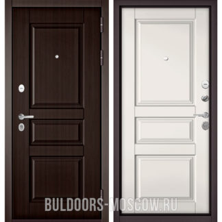 Железная входная дверь Бульдорс Траст Standart-90 Ларче шоколад 9SD-2/Белый софт 9SD-2