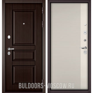 Входная дверь Бульдорс Траст Standart-90 Ларче шоколад 9SD-2/Эмаль молоко 9S-160