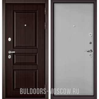 Железная дверь Бульдорс Траст Standart-90 Ларче шоколад 9SD-2/Эмаль светло-серая 9S-100