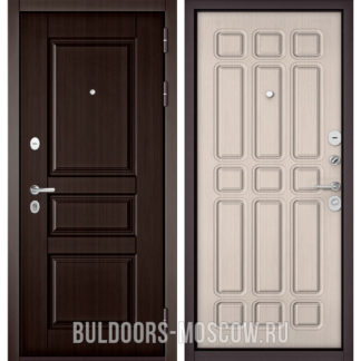 Входная железная дверь Бульдорс Траст Standart-90 Ларче шоколад 9SD-2/Ларче бьянко 9S-111