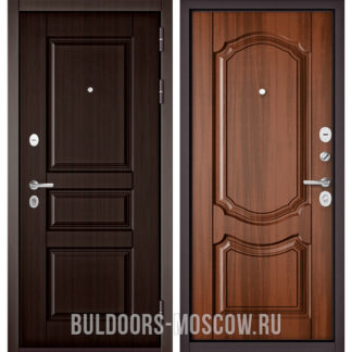 Стальная входная дверь Бульдорс Траст Standart-90 Ларче шоколад 9SD-2/Орех лесной 9SD-4